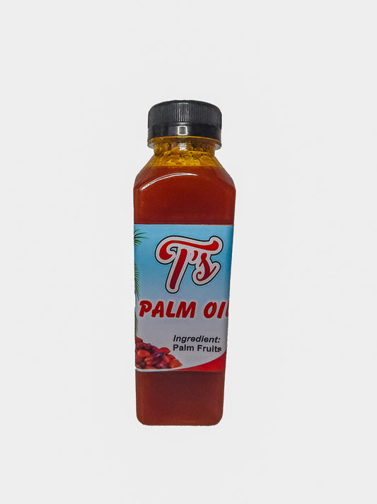 12oz of T's Premium Palm Oil